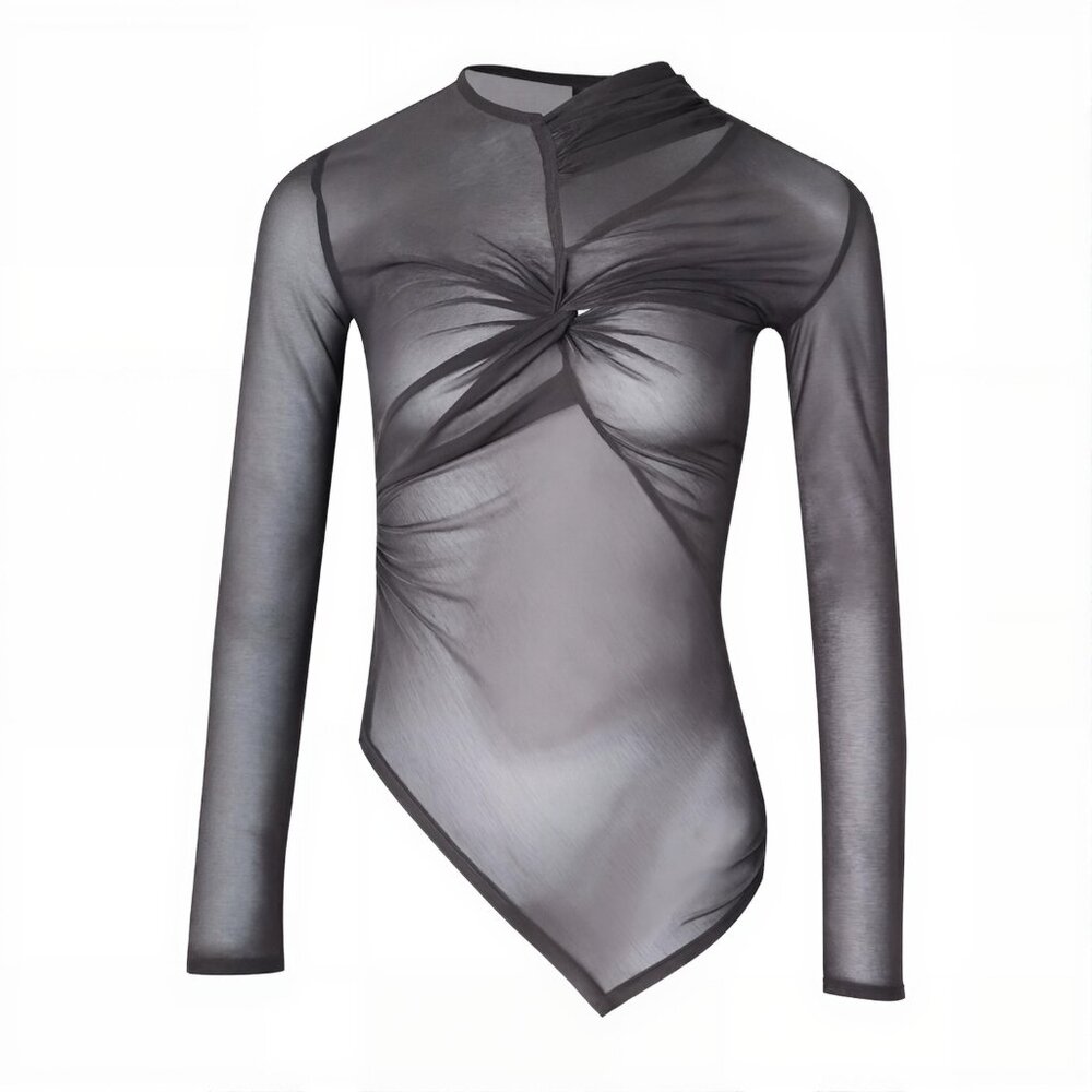 Shanghai Tang sheer mesh top